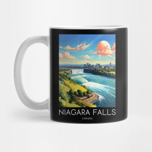 A Pop Art Travel Print of the Niagara Falls - Canada Mug